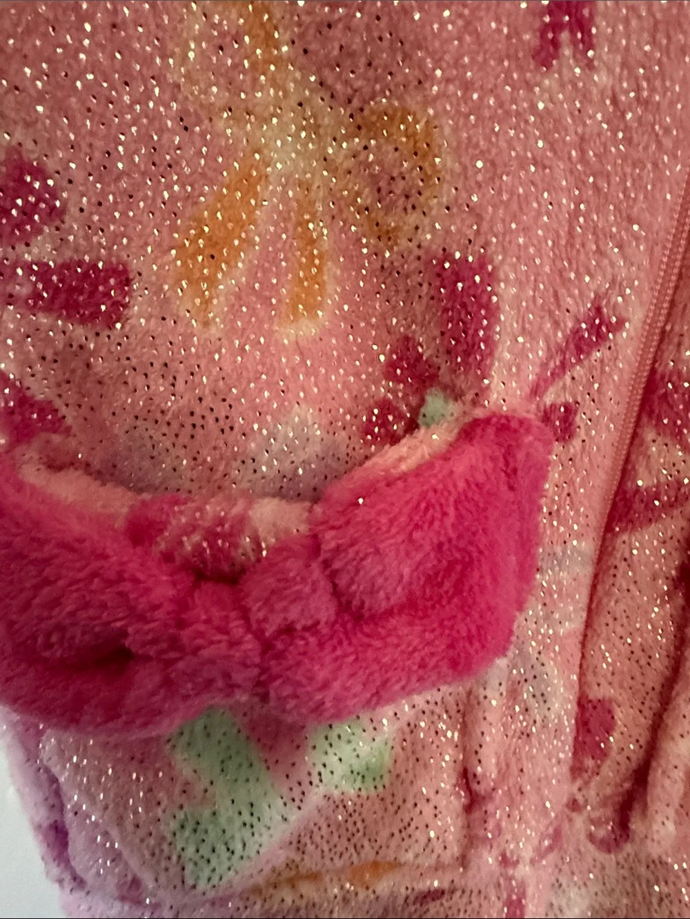Pink Butterfly Hooded Kids Pajama Onesie
